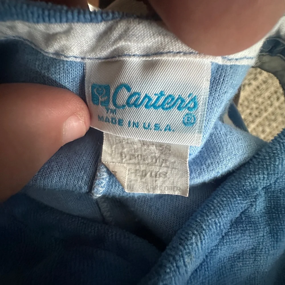 Carter’s Vintage‎ Made in USA Overalls Coveralls Jumpsuit Infant Boy 6-9 Months